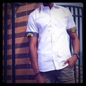 Ankara mixed t-shirt